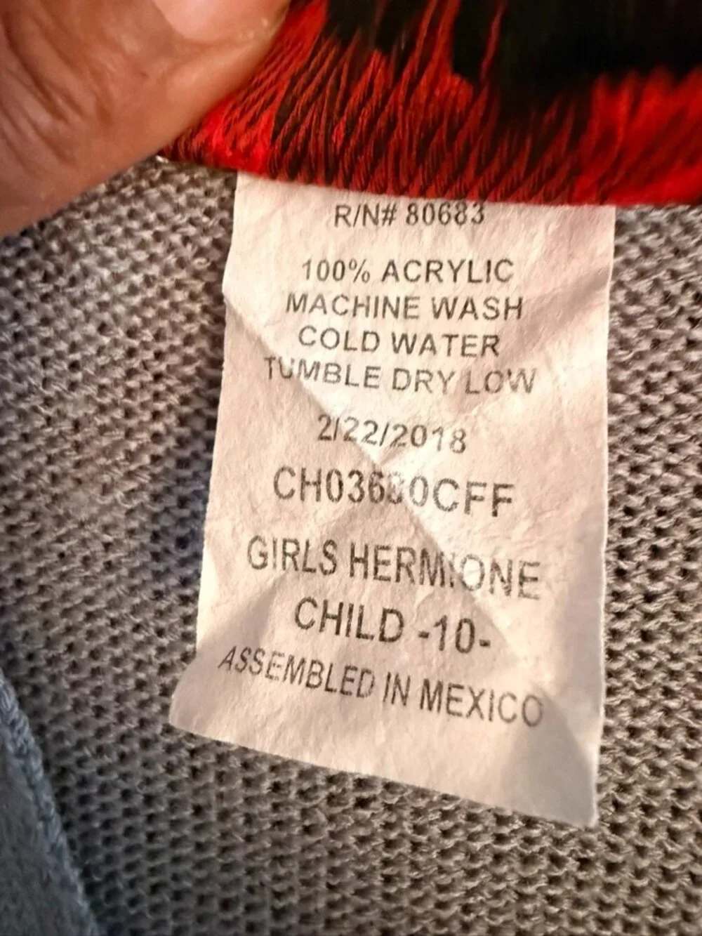 Harry Potter Hermione Gryffindor Girls 10 4 Piece Costume Charades